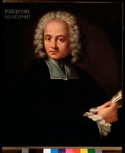 Porträt von Giacomo Predieri, italienischer Organist und Kornettist von Unknown artist