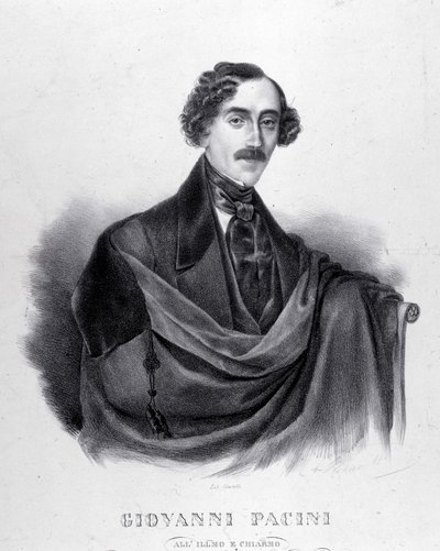 Porträt von Giovanni Pacini, italienischer Komponist (1796-1867) von Unknown artist
