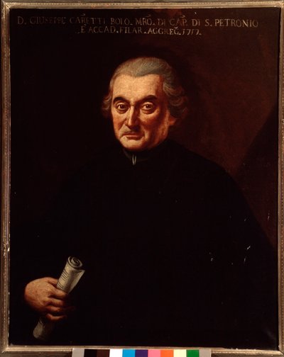Porträt von Giuseppe Maria Caretti (1690-1774), italienischer Komponist. Anonymes Gemälde. 18. Jahrhundert. Bologna, Civico Museo Musico von Unknown artist