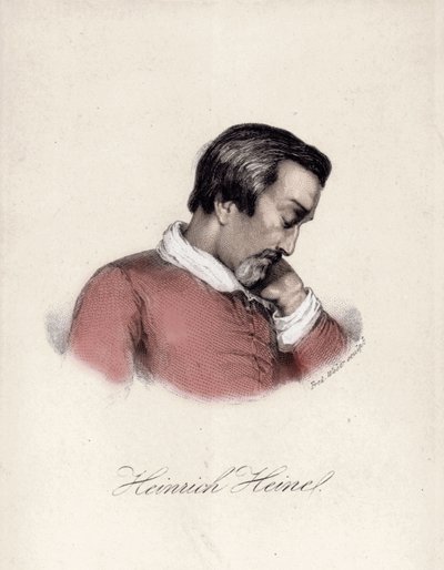 Porträt von Heinrich Heine (1797-1856), deutscher Schriftsteller von Unknown artist