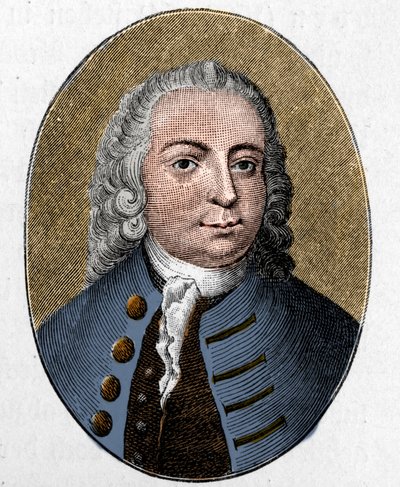 Porträt von Johann Christian Günther. Deutscher Dichter (1695-1723). Gravur von Unknown artist
