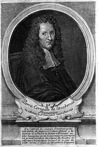 Porträt von Pierre Corneille (1606 - 1684). von Unknown artist