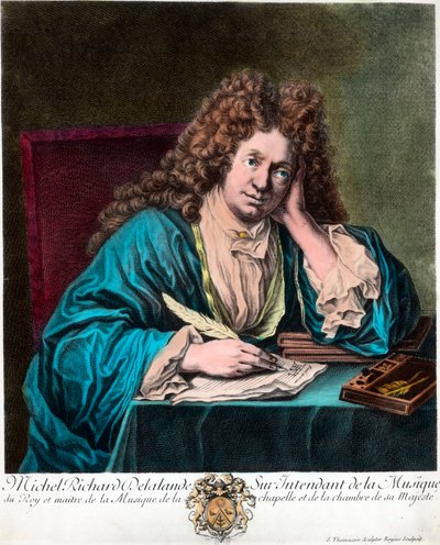 Porträt von Richard Delalande, Superintendent der Musik des Königs, in Paris von Unknown artist