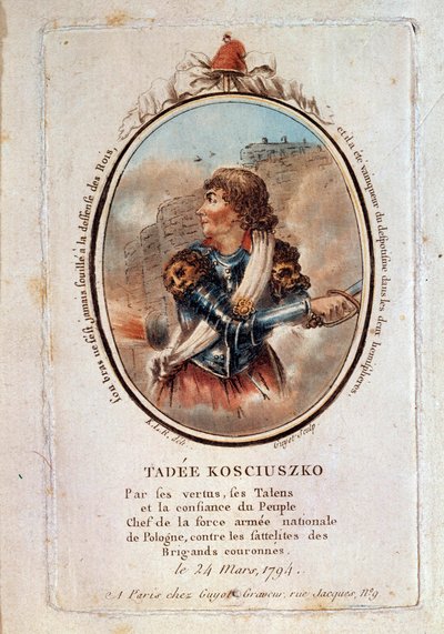 Porträt von Thaddeus Kosciuszko (1746-1817), polnischer Patriot von Unknown artist