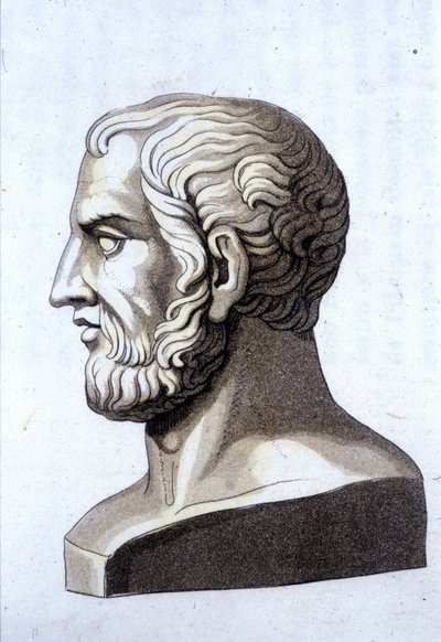 Porträt von Theophrast (372 v. Chr. - 287 v. Chr.), griechischer Philosoph von Unknown artist
