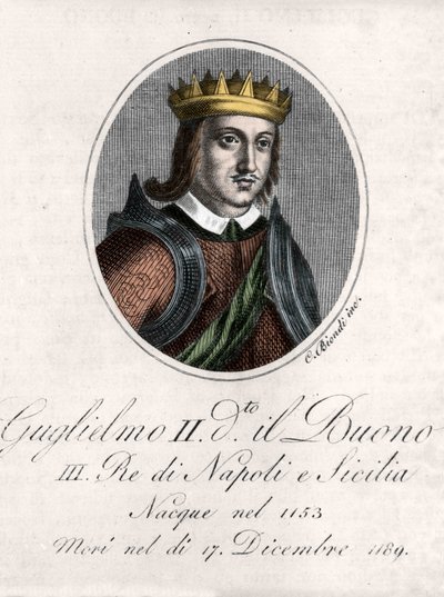 Porträt von Wilhelm II. dem Guten (Guglielmo il buono) von Unknown artist