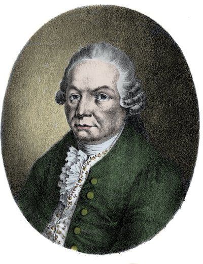 Porträt des deutschen Komponisten Carl Philipp Emanuel Bach (1714-1788) von Unknown artist