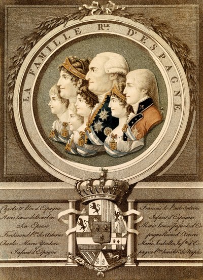 Porträt der königlichen Familie von Spanien: König Carlos IV von Unknown artist