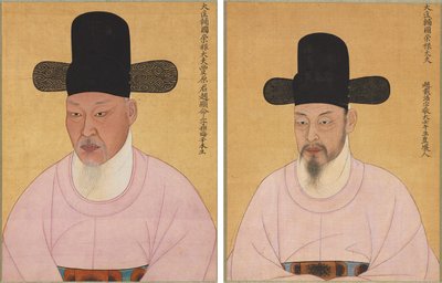 Porträts von Cho Hyun-myeong und Cho Jae-ho von Unknown artist