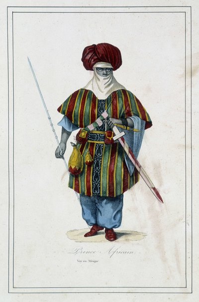 Afrikanischer Prinz - in "Die verschiedenen Völker der Erde" von Pater Paul Jonhanneaud, Librairie des Bons livres von Unknown artist