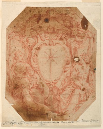 Entwurf für das Wappen eines Prälaten von Unknown artist