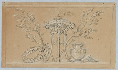 Entwurf für die Dekoration eines länglichen Panels von Unknown artist