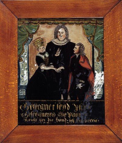 Protestantische Hochzeit im Elsass: der Segen der Ehepartner von Unknown artist