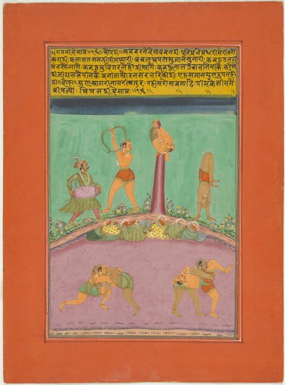 Ragini Desakh, Seite aus einem Jaipur Ragamala Set von Unknown artist