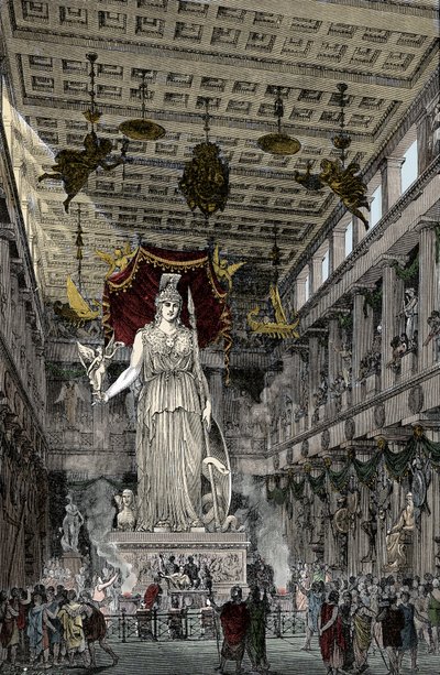 Darstellung des Inneren des Parthenon von Unknown artist