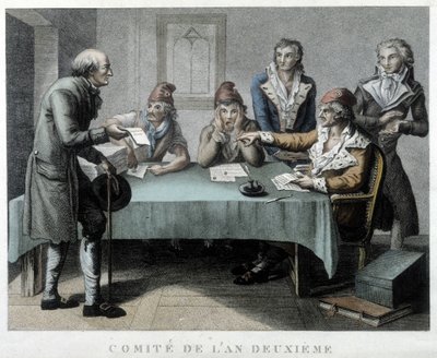 Revolutionäres Komitee des Jahres II (1794) von Unknown artist