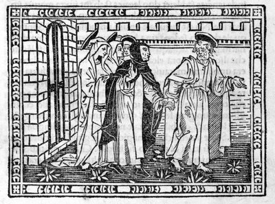 Der heilige Petrus wird von Savonarola an der Hand geführt von Unknown artist