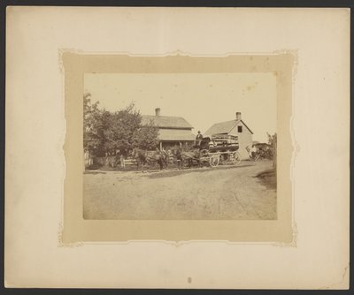 Saratoga-See-Dampfschiff-Kutsche von Unknown artist