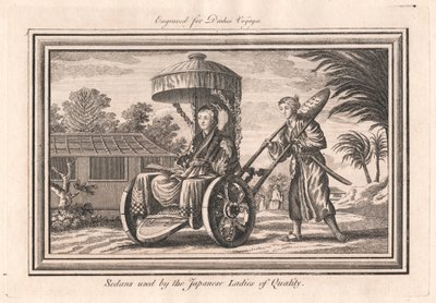 Sänften, die von japanischen Damen von Qualität benutzt werden von Unknown artist