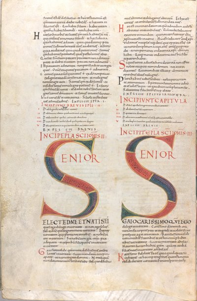 Senior.Epistola Iohannis II und Epistola Iohannis III von Unknown artist
