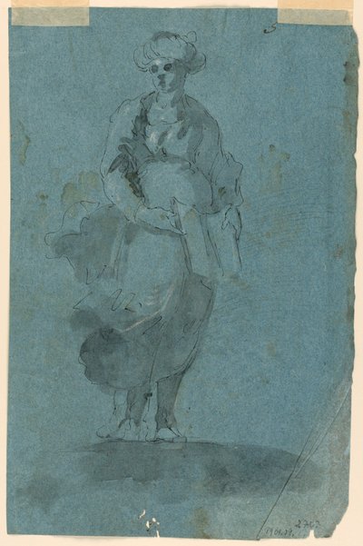 Skizzen A) Sibylle (?); B) St. Johannes predigend von Unknown artist