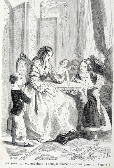 Sophie und die kaputte Puppe - in „Die Leiden der Sophie“ von der Gräfin von Ségur, Hachette von Unknown artist