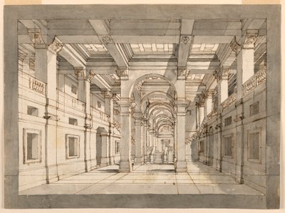 Bühnenbild, Palastinterieur von Unknown artist