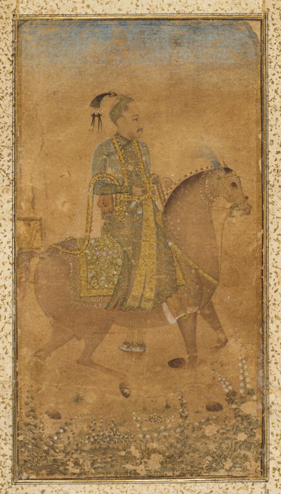 Sultan Abdullah Qutb Shah (1614-74) zu Pferd von Unknown artist