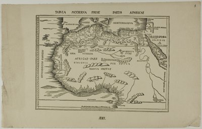 Moderne Karte des ersten Teils von Afrika von Unknown artist