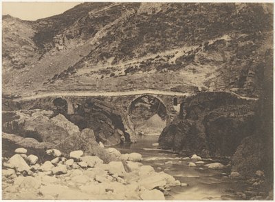 Die Brücke von Palalda (bei Amélie-les-Bains) von Unknown artist