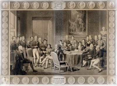 Der Wiener Kongress. Der Wiener Kongress von 1815. Alexander I., Zar; H.R.Stewart, Castlereagh; Franz I., Kaiser von Österreich; Friedrich Wilhelm III., König von Preußen; Karl August, Prinz von Hardenberg; Wilhelm von Humboldt von Unknown artist