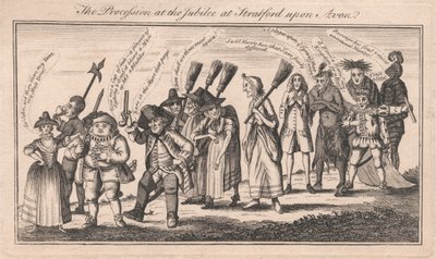 Die Prozession beim Jubiläum in Stratford upon Avon von Unknown artist
