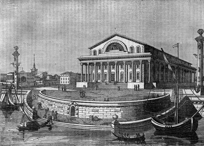 Die Börse von St. Petersburg in Russland im Jahr 1836. von Unknown artist