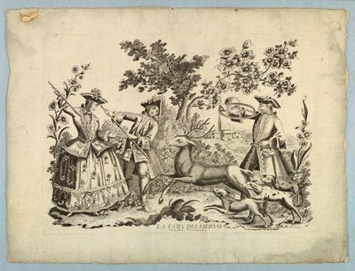 Die Hirschjagd von Unknown artist