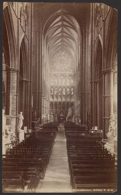 Das Querschiff von Norden, Westminster Abbey von Unknown artist
