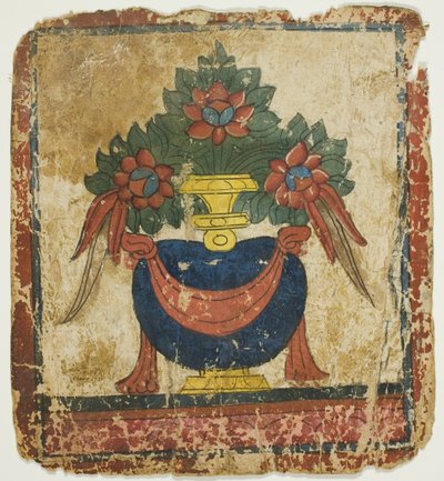 Die Schatzvase (Bumpa), aus einem Satz von Initiationskarten (Tsakali) von Unknown artist