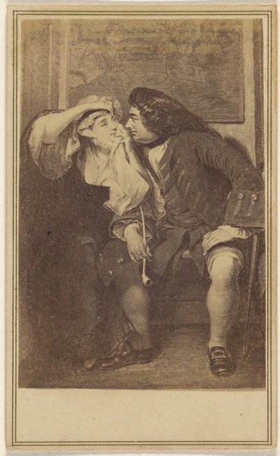 Die Witwe & Onkel Toby. [Kopie eines Aquatints] von Unknown artist