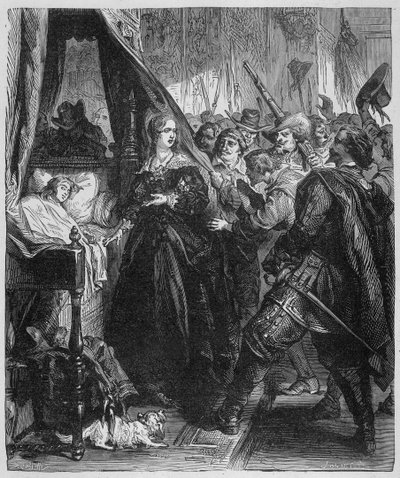 Das Volk (die Fronde) ging zum Königspalast und verlangte, den jungen König Alite (Ludwig XIV. und Anna von Österreich) zu sehen. von Unknown artist