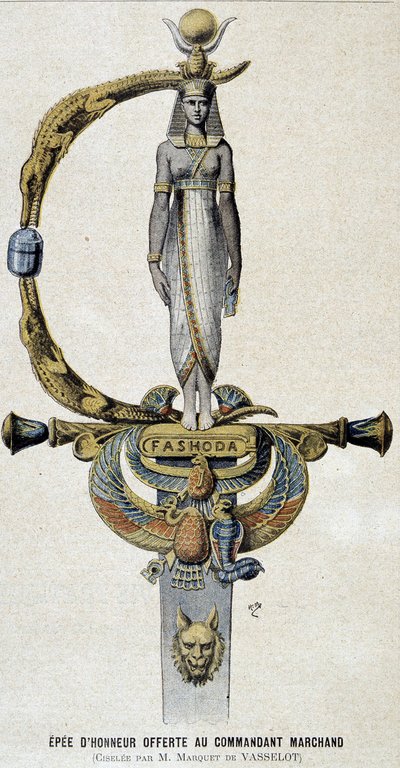 Das Ehrenschwert, das Kommandant Marchand angeboten wurde - in Le petit Journal vom 28.05.1899 von Unknown artist