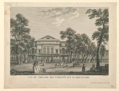Théâtre des Variétés in Paris von Unknown artist