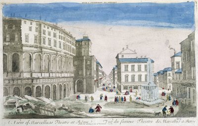 Theater des Marcellus in Rom - Optische Ansicht von Unknown artist