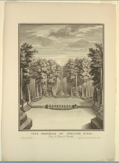 Versailles, Gärten, Wassertheater von Unknown artist