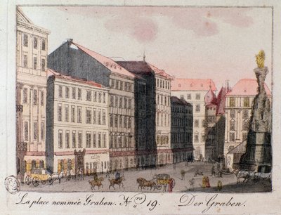 Ansicht des Grabenplatzes in Wien von Unknown artist