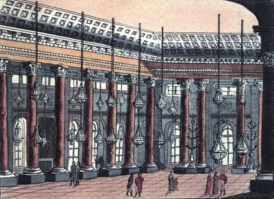 Ansicht eines Festsaals des Schlosses Schönbrunn, ehemalige Residenz der österreichischen Kaiserfamilie, Gravur von 1820 von Unknown artist