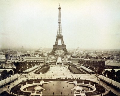 Ansicht der Weltausstellung 1889 in Paris und des Eiffelturms von Unknown artist