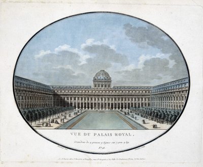 Ansicht des Königspalastes (Innenhof) - Gravur von Unknown artist