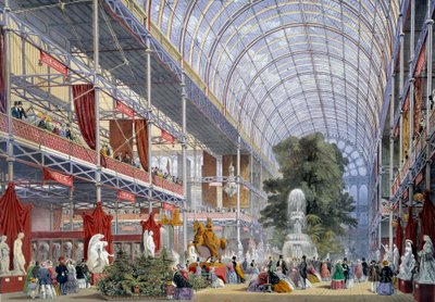 Ansicht der Weltausstellung im Crystal Palace, erbaut von Joseph Paxton für die Veranstaltung im Jahr 1851 in London von Unknown artist