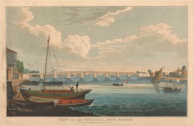 Ansicht der Vauxhall-Eisenbrücke von Unknown artist