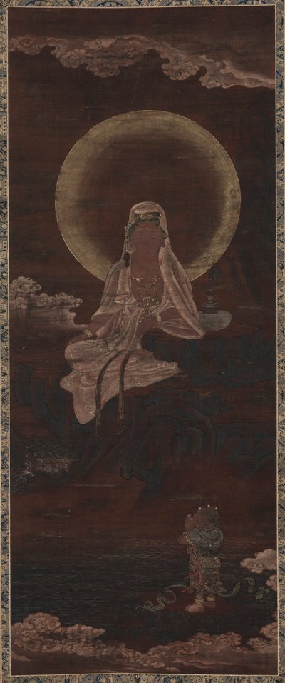 Wasser-Mond Kannon (Suigetsu Kannon) von Unknown artist