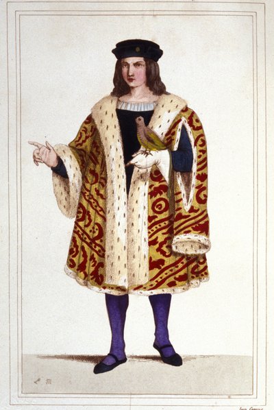 Porträt von Guillaume de Montmorency (ca. 1453 - 1531) Gravur von 1830. von Unknown artist